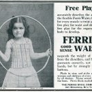 Vintage 1905 Ferris Waist Ferris Bros Company NY Early 1900's Print Ad Publicite Advert
