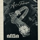 1953 Arsa Watch Co d'Horlogerie A Reymond Switzerland Swiss Advert Publicite Suisse Montres CH