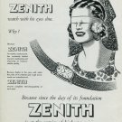 1948 Zenith Watch Company Switzerland 1940s Swiss Advert Publicite Suisse Montres