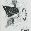 Vintage 1948 Itana Watch Co Switzerland Swiss Advert Publicite Suisse Montres Itana CH