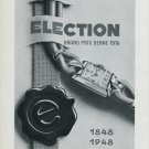 Vintage 1948 Election Watch Co Switzerland 1848-1948 100 Years Swiss Advert Publicite Suisse CH