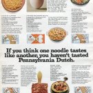 1970 Pennsylvania Dutch Noodles The Noodle People PA 1970 Ad Advert Recipes
