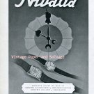 Vintage 1945 Nivada Watch Company Grenchen Switzerland 1940s Swiss Ad Advert Suisse