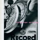 Vintage 1945 Record Watch Company Geneve Switzerland 1940s Swiss Print Ad Publicite Suisse
