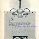 Vintage 1952 Longines Unparalleled Perfection and Accuracy Original 1950s Swiss Print Ad Suisse Vintage 1952 Longines Unparalleled Perfection and Accuracy Original 1950s Swiss Print Ad Suisse
