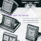 Vintage 1945 Arthur Imhof Pendulettes d'Art Clock Company 1940s Swiss Ad Advert Publicite Suisse
