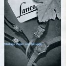 Vintage 1945 Lanco Langendorf Watch Company Switzerland 1940s Swiss Ad Advert Suisse Schweiz
