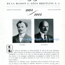 Vintage Breitling Watch Company 60 Years 1884-1944 de la Maison G. Leon Breitling S.A.