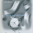 Vintage 1945 Jaeger-LeCoultre La Montre Calendrier Watch Advert 1940s Swiss Print Ad Publicite