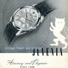 Vintage 1952 Juvenia Watch Company Accuracy and Elegance Original 1950s Swiss Ad Advert Suisse Vintage 1952 Juvenia Watch Company Accuracy and Elegance Original 1950s Swiss Ad Advert Suisse