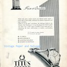 Vintage 1952 Titus Watch Company Solvil des Montres Paul Ditisheim SA 1950s Swiss Ad Advert Suisse Vintage 1952 Titus Watch Company Solvil des Montres Paul Ditisheim SA 1950s Swiss Ad Advert Suisse