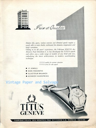 Titus watch company sale