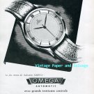 Omega Automatic Watch Advert Vintage 1945 Swiss Print Ad Publicite Suisse Switzerland Omega Automatic Watch Advert Vintage 1945 Swiss Print Ad Publicite Suisse Switzerland