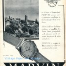 Vintage 1952 Marvin Watch Company Switzerland Original 1950s Swiss Ad Advert