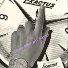 Vintage 1952 Exactus Watch Company Neuchatel Switzerland Original 1950s Swiss Ad Advert Suisse
