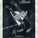 Vintage 1952 Atlantic Watch Company Ed Kummer SA Switzerland 1950s Swiss Ad Advert Suisse Vintage 1952 Atlantic Watch Company Ed Kummer SA Switzerland 1950s Swiss Ad Advert Suisse