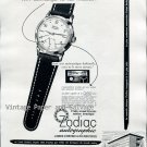 Vintage 1952 Zodiac Autographic Watch Advert 1950s Swiss Print Ad Suisse Switzerland