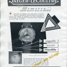 Vintage 1952 Jaeger-LeCoultre Memovox Wrist Watch Advert 1950s Swiss Print Ad Switzerland Vintage 1952 Jaeger-LeCoultre Memovox Wrist Watch Advert 1950s Swiss Print Ad Switzerland