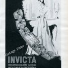 Vintage 1946 Invicta Watch Company La Chaux-de-Fonds Switzerland 1940s Swiss Print Ad Advert Suisse