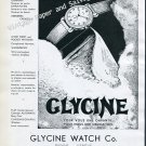 Vintage 1946 Glycine Watch Company Bienne Geneva Switzerland 1940s Swiss Print Ad Suisse Suiza