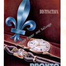1946 Pronto Watch Company Switzerland Vintage 1940s Swiss Ad Advert Suisse Schweiz