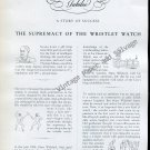 1946 Rolex Jubilee The Supremacy of the Wristlet Wrist Watch Swiss Print Ad Suisse Switzerland