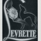 1951 Levrette Watch Company Chs Wilhelm & Co S.A. Switzerland Swiss Ad Advert Suisse