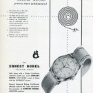 Ernest Borel SA Watch Co Incastar Incabloc Vintage 1950 Swiss Ad Advert Suisse Switzerland