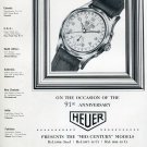 1951 Heuer Watch Company Bienne Switzerland 91st Anniversary Swiss Ad Advert 1951 Heuer Watch Company Bienne Switzerland 91st Anniversary Swiss Ad Advert