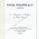 Patek Philippe & Co Watch Co Geneve Switzerland Vintage 1946 Swiss Ad Advert Suisse