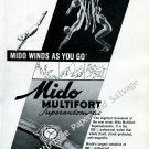 Mido Multifort Superautomatic Watch Advert Vintage 1946 Swiss Ad Advert Suisse 1940s