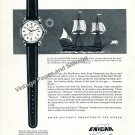 Vintage 1957 Enicar Watch Company The Mayflower's Treasure Swiss Ad Advert Suisse 1950s Switzerland