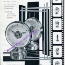 Vintage 1957 Angelus Stolz Freres SA Double Dial Alarm Clock Advert Swiss Ad Publicite Suisse