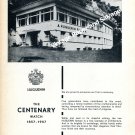 Vintage 1957 A Huguenin Fils SA Watch Factory 100 Year Anniversary Swiss Ad Advert Suisse