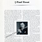 1951 Paul Tissot Tissot Watch Company Switzerland Memorial Obituary Swiss Suisse
