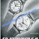 1950 Ed Kummer Atlantic Watch Company Aristex Bettlach Switzerland Swiss Advert 1950 Ed Kummer Atlantic Watch Company Aristex Bettlach Switzerland Swiss Advert