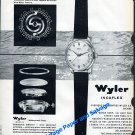 Vintage 1958 Wyler Incaflex Watch Advert Swiss Print Ad Suisse Montres Wyler SA Switzerland