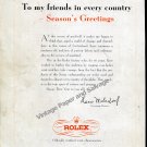 1948 Rolex Season's Greetings to My Friends in Every Country Hans Wilsdorf Swiss Ad Advert Suisse 1948 Rolex Season's Greetings to My Friends in Every Country Hans Wilsdorf Swiss Ad Advert Suisse