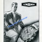 Vintage 1948 Lemania Watch Company Lugrin SA Switzerland 1940s Swiss Ad Advert Suisse Vintage 1948 Lemania Watch Company Lugrin SA Switzerland 1940s Swiss Ad Advert Suisse