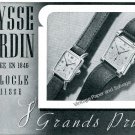 Vintage 1943 Ulysse Nardin Watch Company Switzerland 1940s Swiss Ad Advert Suisse