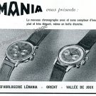 Vintage 1943 Lemania Watch Company Switzerland 1940s Swiss Ad Advert Suisse