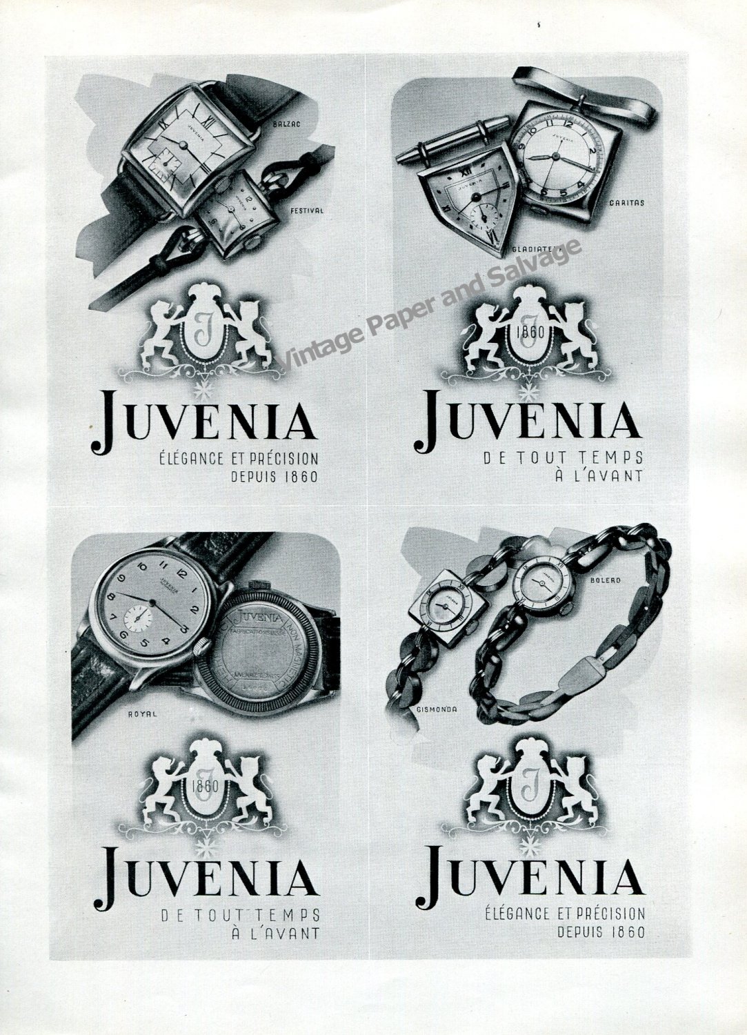 Vintage juvenia online watches