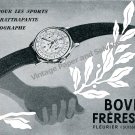 Vintage 1943 Bovet Freres & Co Watch Company Switzerland 1940s Swiss Ad Advert Suisse