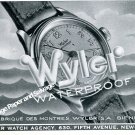 Vintage 1944 Wyler Watch Company Switzerland 1940s Swiss Print Ad Advert Suisse Schweiz