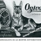 Vintage 1944 Ogival Watch Company Switzerland 1940s Swiss Print Ad Advert Suisse