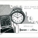 1944 Swiza Switana Alarm Clock Company Louis Schwab SA Swiss Print Ad Suisse