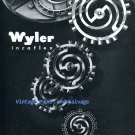 1956 Wyler Watch Company Switzerland 1950s Swiss Print Ad Suisse Publicite Montres Schweiz Suiza