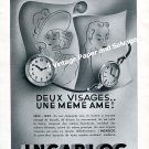 Vintage 1942 Incabloc Deux Visages Une Meme Ame 1940s Swiss Advert Suisse Horlogerie Horology
