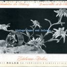 1945 Rolex Watch Company Edelweiss-Rolex Vintage 1940s Swiss Print Ad Switzerland CH