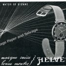 1943 Helvetia General Watch Co Bienne Switzerand 1940s Swiss Ad Advert Suisse